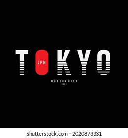 TOKYO, illustration typography. perfect for t shirt design