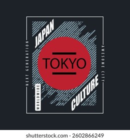 Tokyo illustration typography. perfect for t shirt design