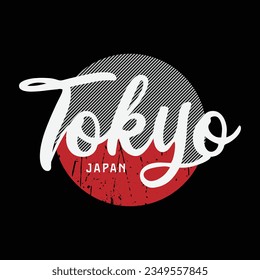 Tokyo Illustration typography for t shirt, poster, logo, sticker, or apparel merchandise