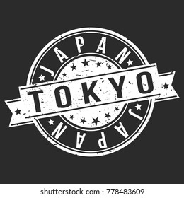 Tokyo Japan Asia Stamp Logo Icon Symbol Design