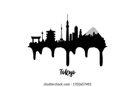 東京 風景 シルエット のイラスト素材 画像 ベクター画像 Shutterstock