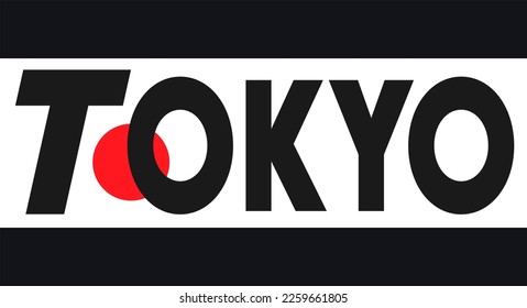 Tokyo with japan flag in best quality 