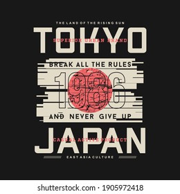 tokyo japan graphic design t shirt vector illustration good for ready print
