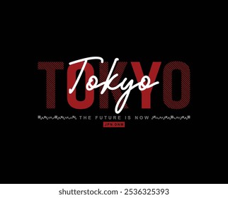 Tokyo japan ilustração imagem tshirt, tipografia urbana estilo rua japonês marca vestuário para impressão