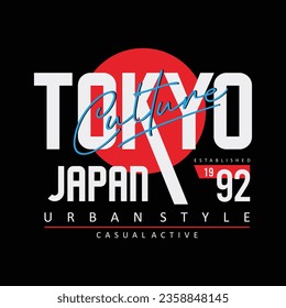 Tokyo japan, original design typography, vectors illustration