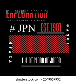 Tokyo Japan Slogan typography graphic motivation, t shirt print, design vector illustration