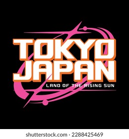 Tokyo japan streetwear y2k style colorful slogan typography vector design icon illustration. Tshirt, poster, banner, fashion, slogan shirt, sticker, flyer