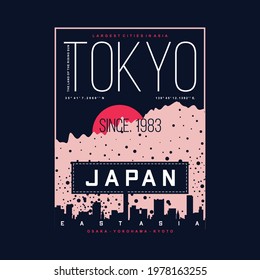 tokyo japan superior culture graphic typography vector t shirt design illustration good for casual style