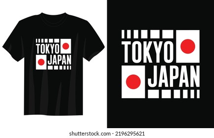 Tokyo japan typography t shirt design, motivational typography t shirt design, inspirational quotes t-shirt design, streetwear t shirt design