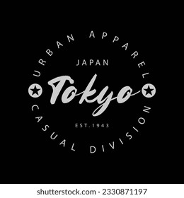 Tokyo japan vector illustration and typography, perfect for t-shirts, hoodies, prints etc.