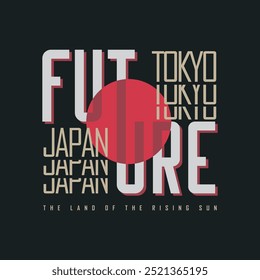 Tokyo Japão ilustração vetorial e tipografia, perfeito para t-shirts, capuzes, impressões etc.