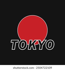 Tokio Japón vintage camiseta streetwear. Diseño de camiseta con eslogan tipográfico con kanji en japonés: Ilustración vectorial de Tokio.