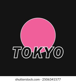 Tokio Japón vintage camiseta streetwear. Diseño de camiseta con eslogan tipográfico con kanji en japonés: Ilustración vectorial de Tokio.