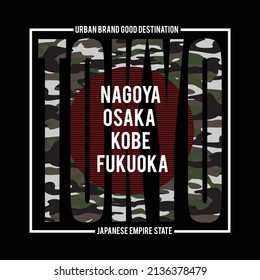 tokyo japanese empire state design typography vector illustration for print