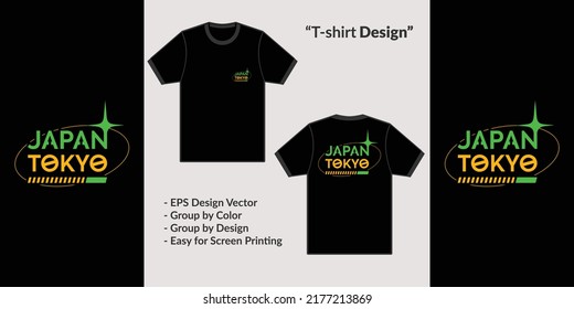 tokyo japanese typography style streetwear design for premium jacket vector t-shirt merchandise