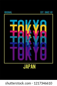 tokyo japan,t shirt design