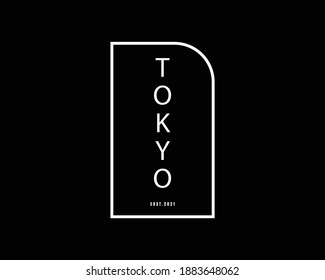 Tokyo lettering graphic vector illustration great for designs of t-shirts, clothes, hoodies, etc.