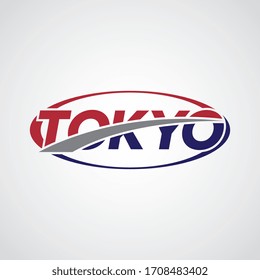 Tokyo-Logo. Logo-Briefgestaltung