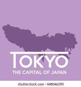 Tokyo Map Silhouette 2