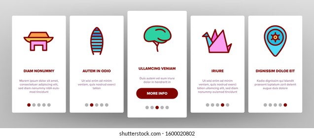 Tokyo Onboarding Mobile App Page Screen Vector