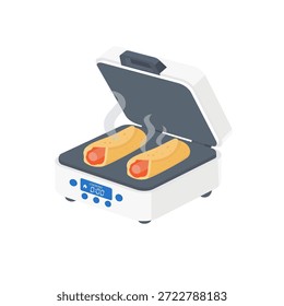 Ilustración de iconos vectoriales de panqueque de Tokio sobre fondo blanco