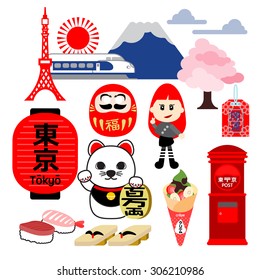 TOKYO
Tokyo signatures such as place, icon, things, transportation and people are illustrated in easy and POP style.