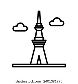 Tokyo Skytree  icon in vector. Illustration