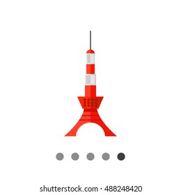 Tokyo Skytree Tower Flat Icon