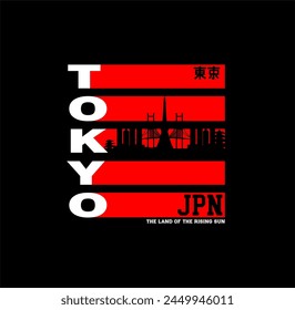 Tokyo sport theme vector graphics for t-shirt prints and other uses.