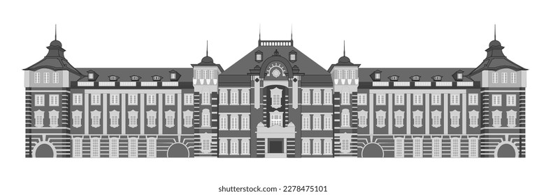 Tokyo station building building icon