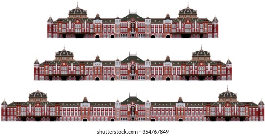 TOKYO Station,Illustration,vector