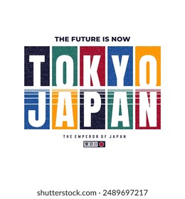 Tokyo stylish t-shirt , typography, print, vector illustration. 