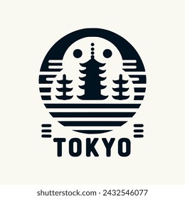 tokyo t shirt design graphic asset vector illustration template design