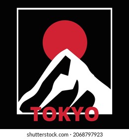 Tokyo T Shirt Design And Vector Illustration. 