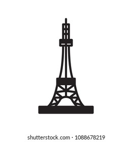 Tokyo tower icon. Vector icon. 