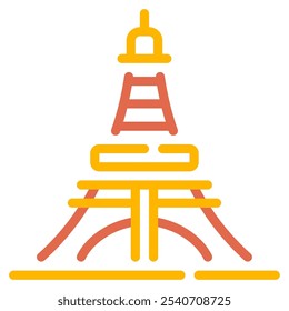 Ícone da Torre de Tóquio para web, app, infográfico, etc