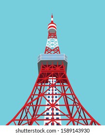 Tokyo Tower is one landmark on japanese