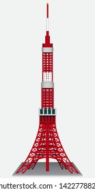 Tokyo tower,Japan landmark graphic vector