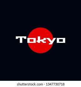 Tokyo t-shirt apparel designs. Vector print, typography, poster, emblem