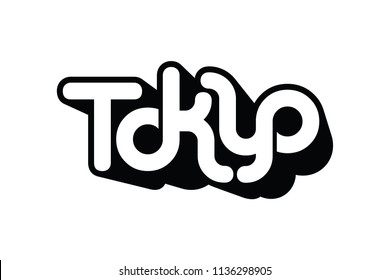 Tokyo typography design vector, for t-shirt, poster and other uses