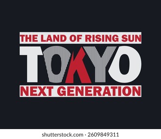 Tokyo typography. perfect for t shirt design