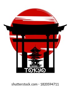 tokyo typography t-shirt design vector