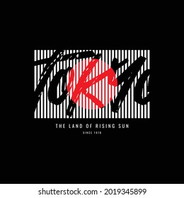Ilustración vectorial de la tipografía TOKYO, perfecta para el diseño de camisetas, camisas, caramelos, etc 