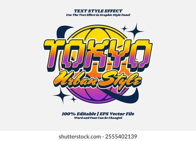 Tokyo Urban Editable text Effect Gradient Game style