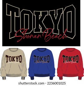 tokyo varsity graphic design college print statement print