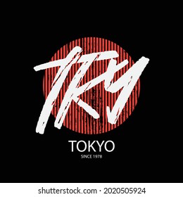 TOKIO Vektorgrafik und Typografie, perfekt für T-Shirts, Hoodies, Drucke usw.