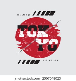 Tokyo vector illustration and typography, perfect for t-shirts, hoodies, prints etc.
