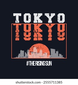 Tokyo vector illustration and typography, perfect for t-shirts, hoodies, prints etc.