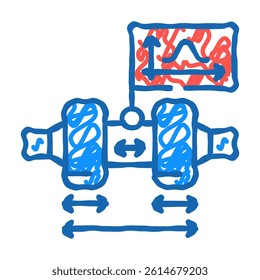 tolerance analysis mechanical engineer doodle icon sketch vector. tolerance analysis mechanical engineer sign. isolated symbol illustration