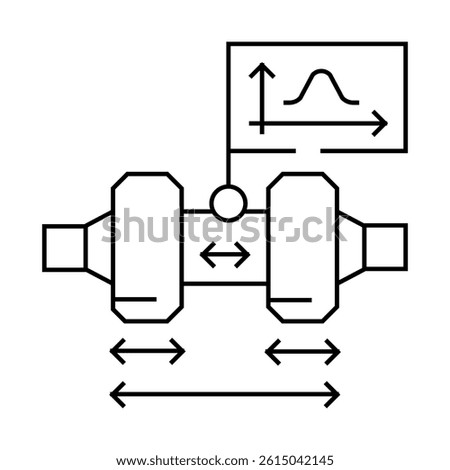tolerance analysis mechanical engineer line icon vector. tolerance analysis mechanical engineer sign. isolated contour symbol black illustration